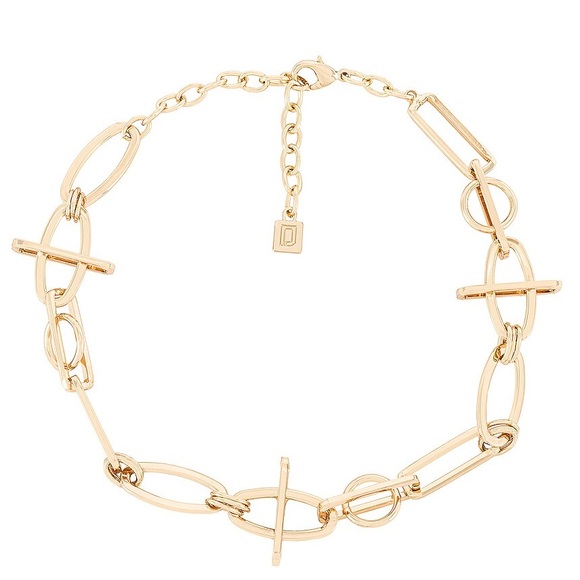 DANNIJO You Me Necklace in Metallic Gold NWT - Picture 12 of 12